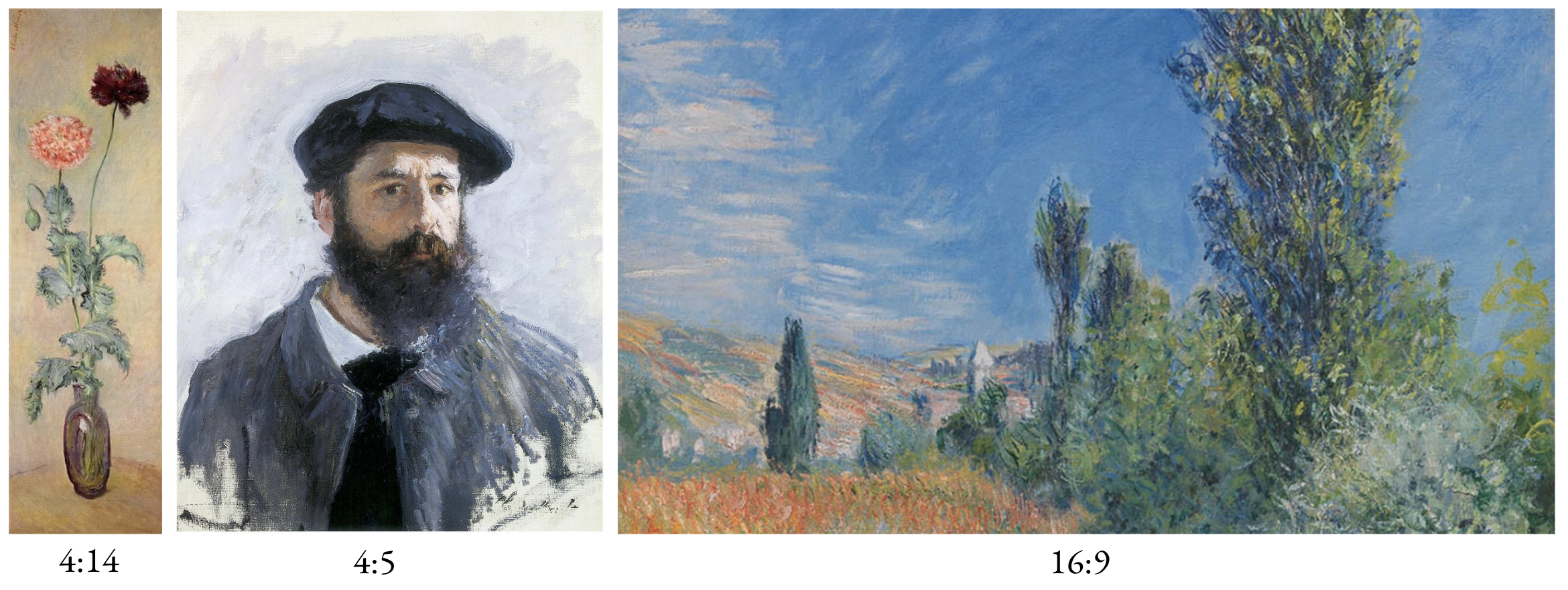 Claude Monet and some of his paintings